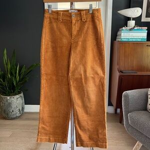 Paige Denim burnt orange corduroy cropped Pants